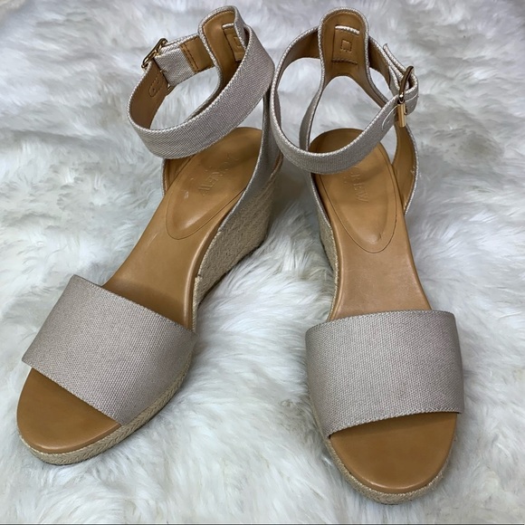 J. Crew Strappy Canvas Espadrille Wedges in Flax F2065 - Picture 3 of 13